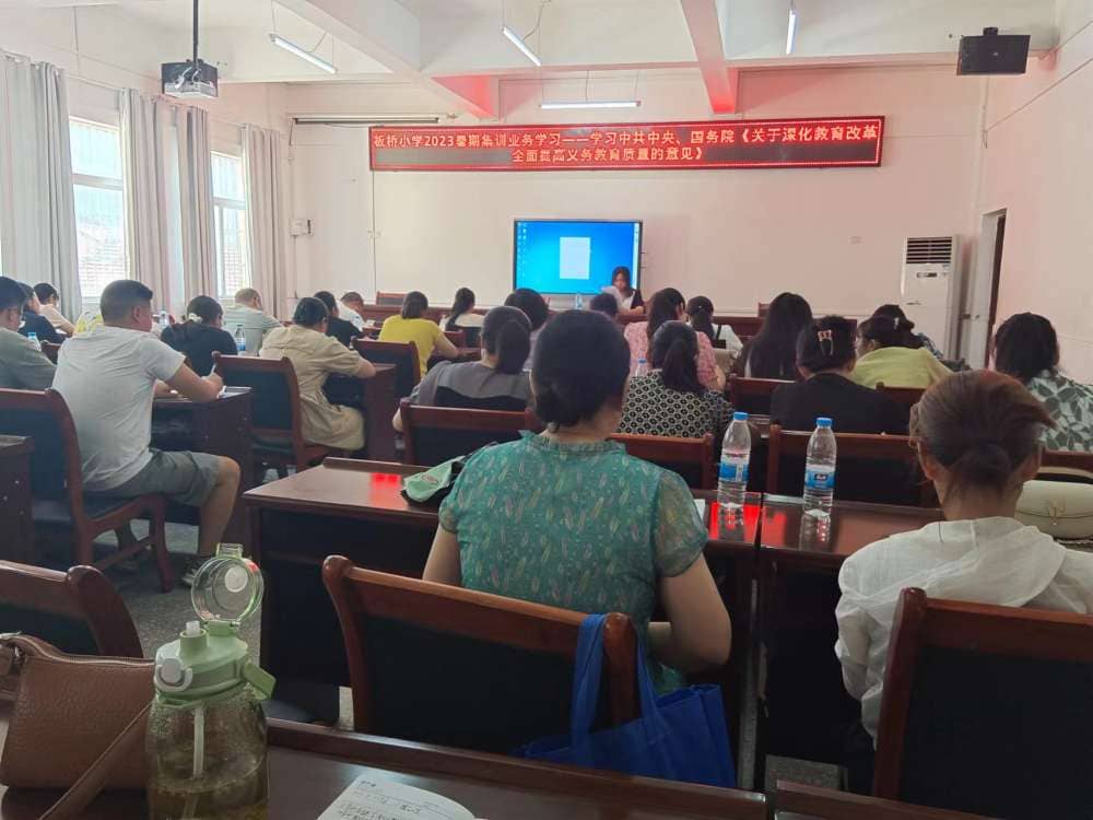 认形势，促改革---记板桥小学教师暑期集训（三）(图1)