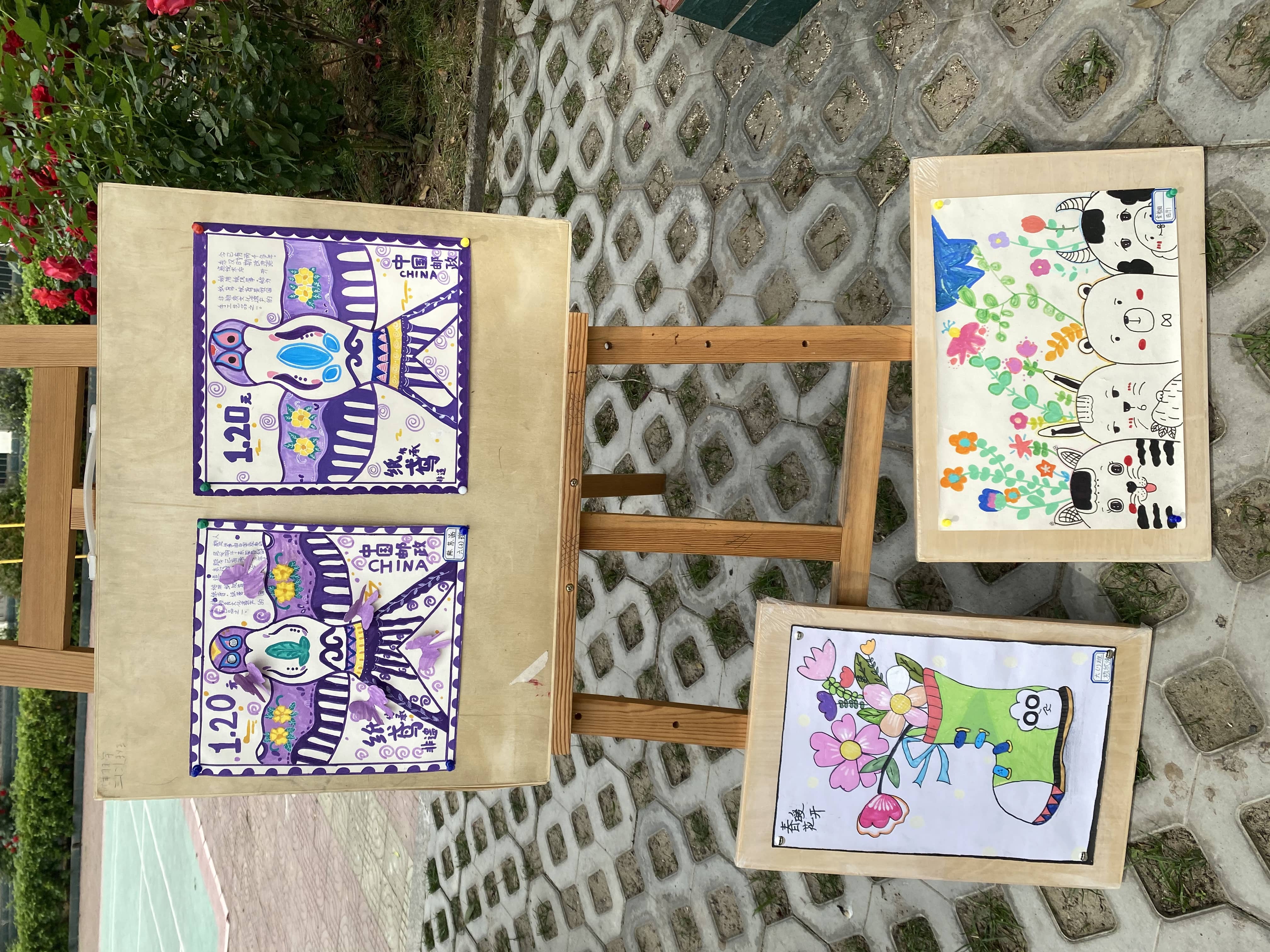 我与春天有个约“绘”—板桥小学开展美术特色展评活动(图4)