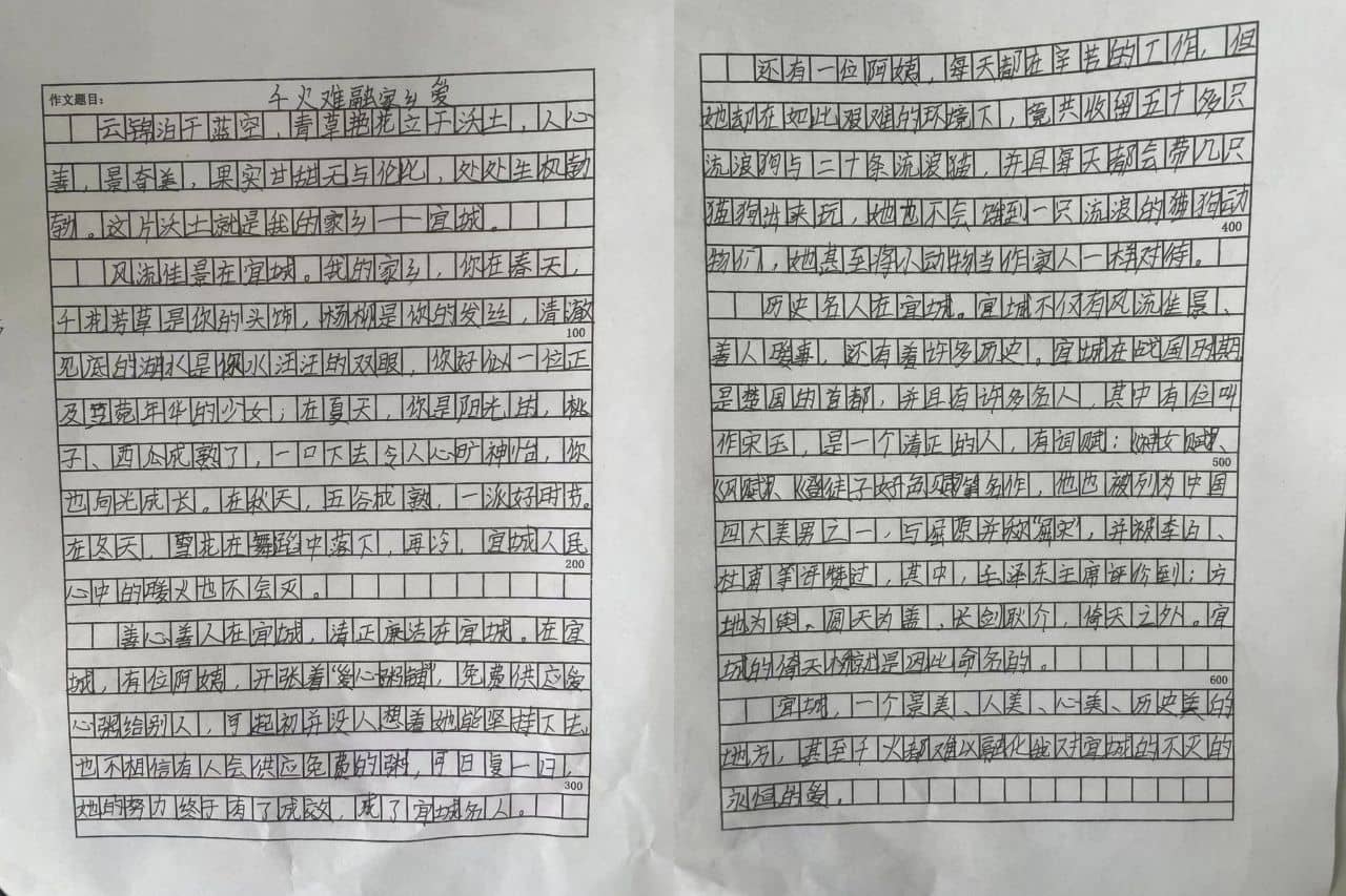 作文竞赛展风采 笔墨书香满校园(图2)