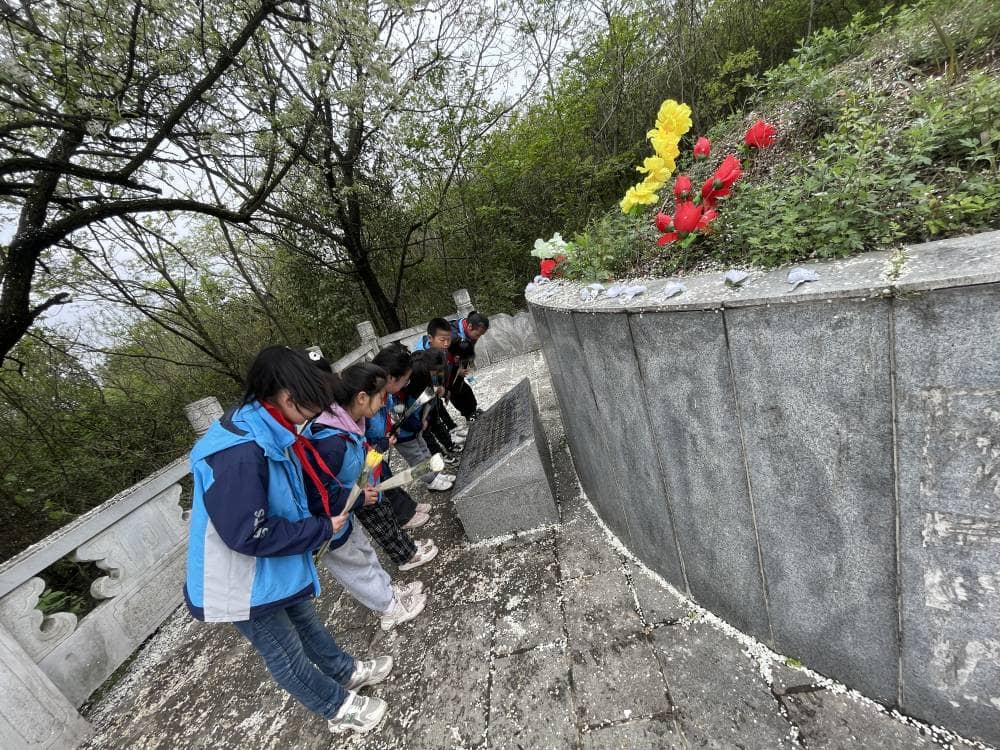 继承革命遗志 传承红色基因—板桥小学开展清明祭英烈主题队日活动(图10)