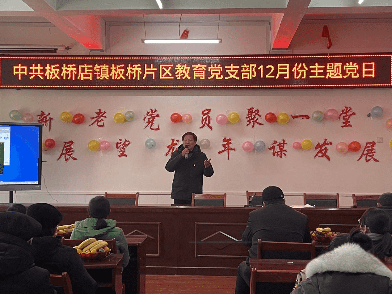 团结奋进、求实创新——板桥店镇板桥片区教育党支部2023年12月支部主题党日(图4)