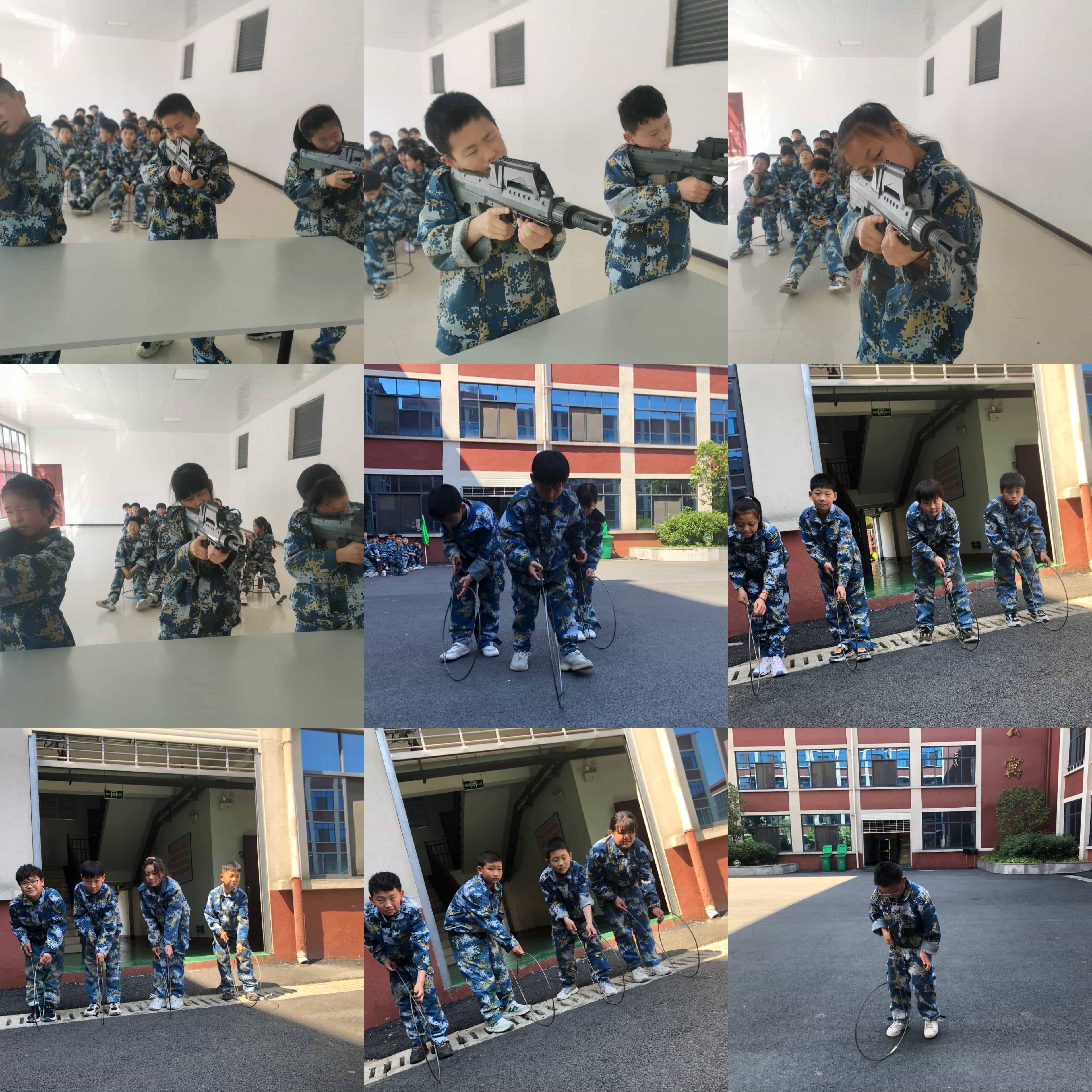 学军人风采  强自身素质------板桥小学五（3）班社会实践活动(图3)
